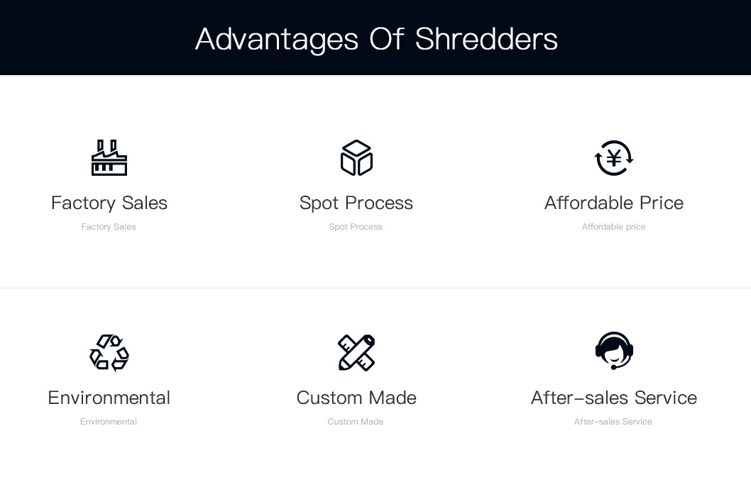 Advantage of four-shaft shredder machine