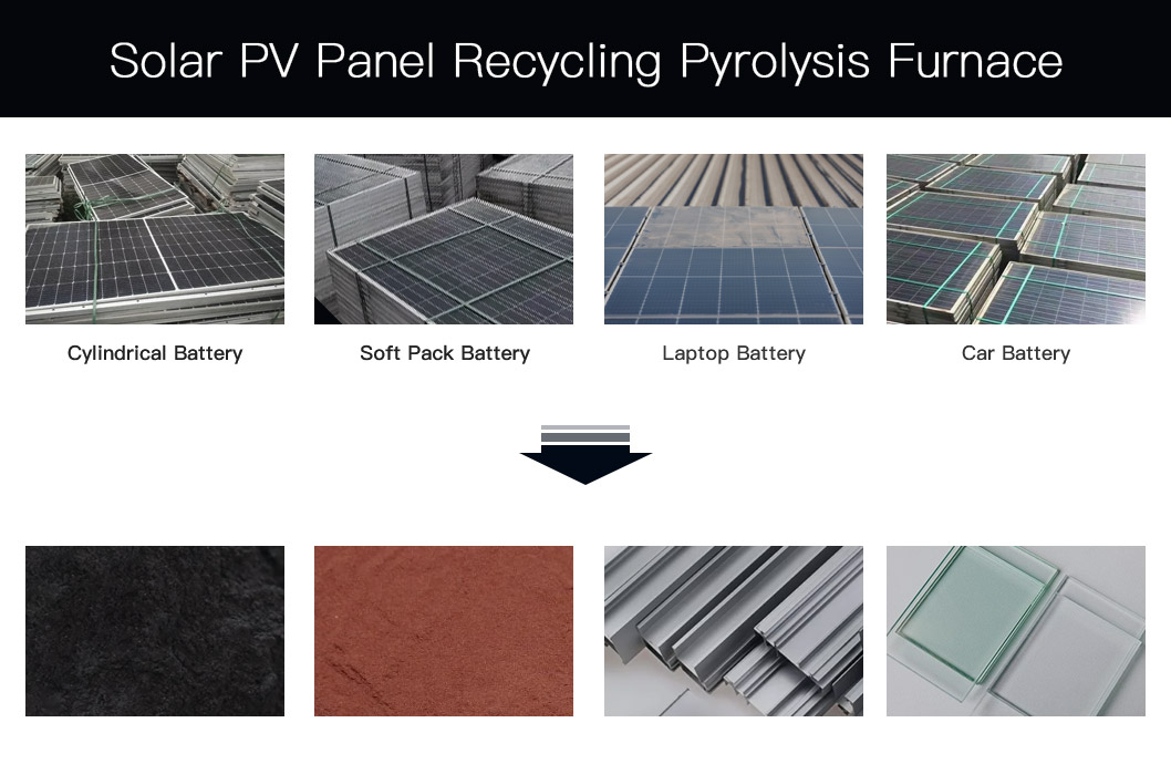 Solar PV Panel Recycling-Pyrolysis Furnace Materials