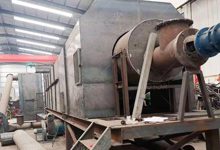 Continuous carbonisation furnace